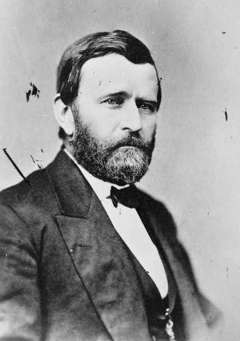 President Ulysses S. Grant listened to reformers who argued Indian people should be located on reservations where they could be 'civilized' by schools, Christianity and agriculture. Library of Congress.