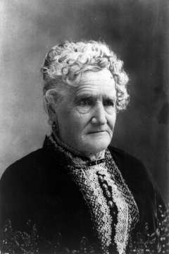 Esther Hobart Morris was in her late 50s when she was appointed justice of the peace in South Pass City, Wyoming Territory, in 1870. '[I]n performing these duties I do not know as I have neglected my family any more than in ordinary shopping,' she wrote the following year, 'and I must admit that I have been better paid for the services rendered than for any I have ever performed.' Wikipedia. 