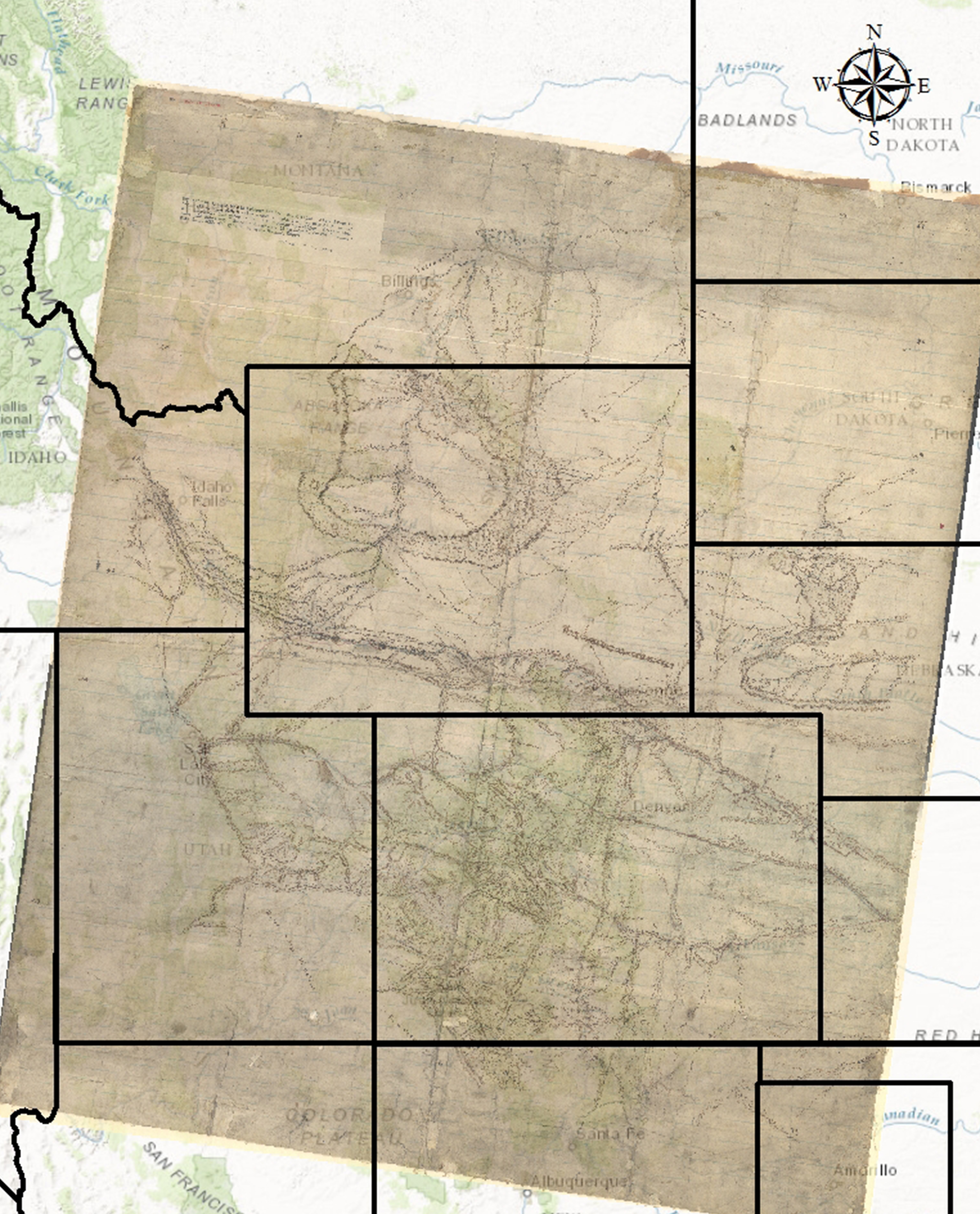 Digital Toolkit Jim Bridger's Map and EuroAmerican Settlement of the