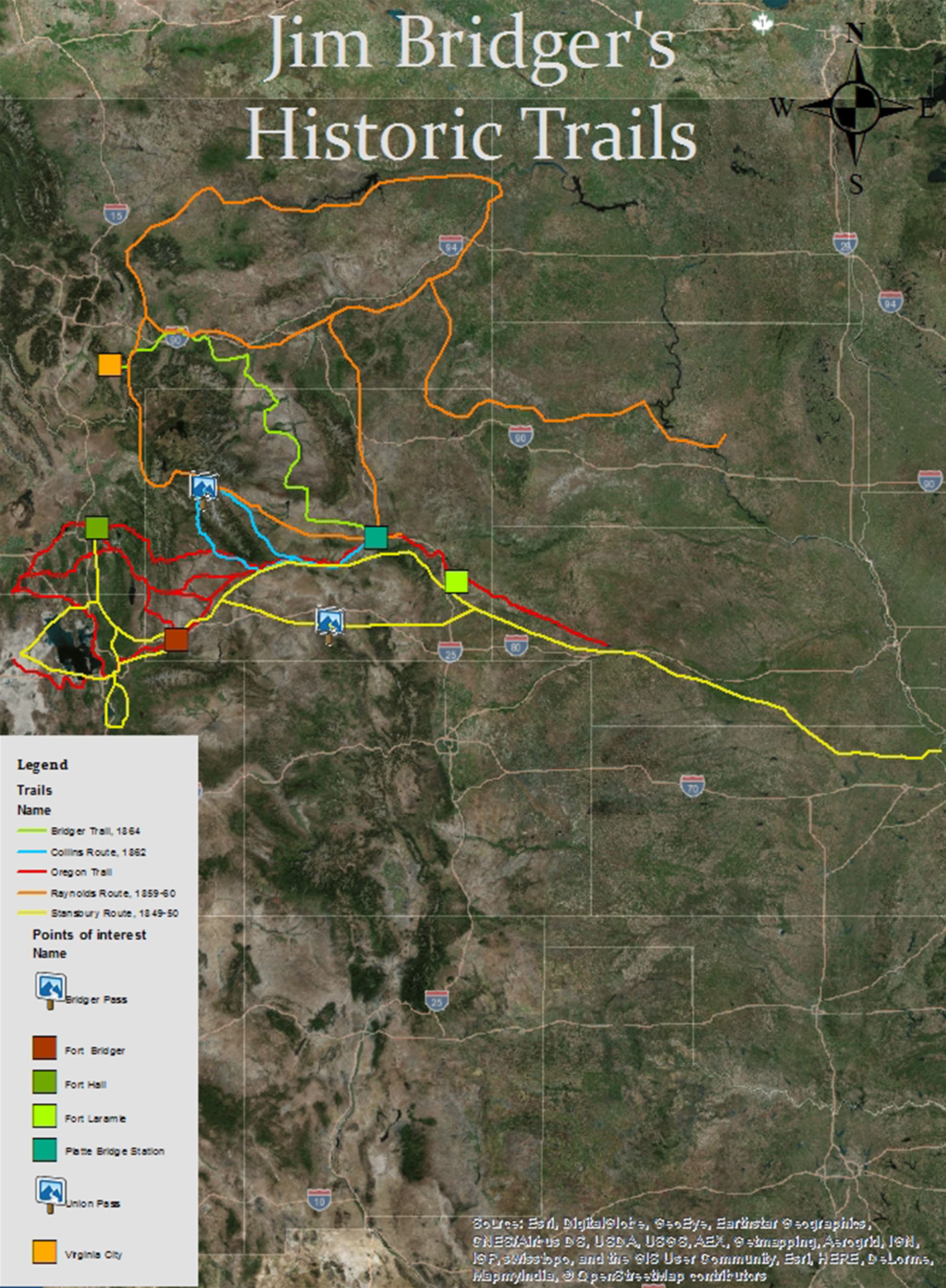 Digital Toolkit Jim Bridger's Map and EuroAmerican Settlement of the