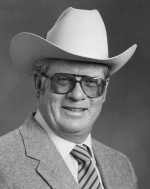 Natrona County Commissioner Frank "Pinky" Ellis, 1985. Casper College Western History Center.
