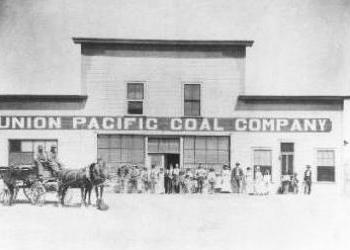 Union Pacific Coal Company offices in Carbon. No date. Wyoming State Archives.