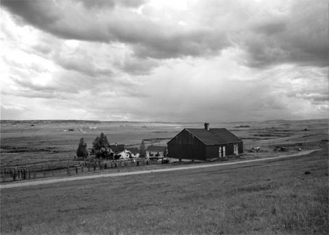 The Crow Creek or Cole Ranch northwest of Cheyenne was an active cattle-grazing operation from 1879 to 1972. Wyoming SHPO photo.