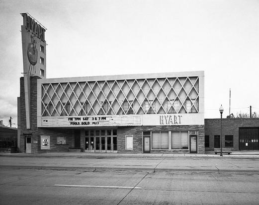 The Hyart Theatre in Lovell, Wyo. opened in 1951, closed in 1992, and thanks to a local nonprofit reopened to the public in 2004. Wyoming SHPO photo.