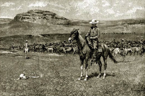 The cattle boom of the 1880s created Wyoming's indelible image as the Cowboy State.