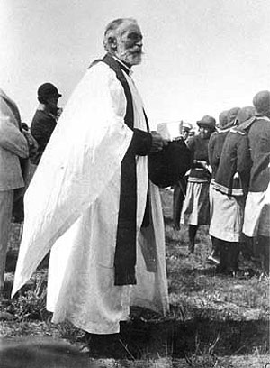 "I hope you will never take me away from my Indians," the Reverend John Roberts told his bishop. (Wyoming State Archives photo.)