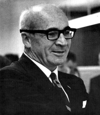 Wyoming's lone congressman, Democrat Teno Roncalio, worked to defund the Plowshares Program and its Wagon Wheel project. Frank Roncalio photo.