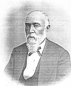 Seth Ward, sutler at Fort Laramie in the early 1850s, supposedly left cattle out to graze one winter along Chugwater Creek--and they survived. Kansas City Public Library, Missouri Valley Special Collections.
