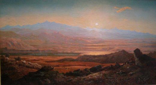 South Pass, Wind River Range beyond. Francis Seth Frost, 1860. Smith College Museum of Art.