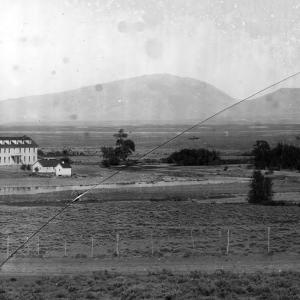The Hot Springs Hotel, circa 1888. Courtesy Saratoga Museum, A2026.06.DC001, donated by Historic Reproductions by Perue.