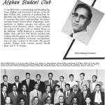 Page 215 of the University of Wyoming’s 1956 WYO Yearbook featured the Afghan student club. American Heritage Center, University of Wyoming.
