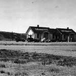 A pair of keepers's quarters at Granger, Wyo., west of Green River, about 1939. The radio room connected the two houses. Kermit Karns photo, author's collection.