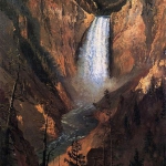 Bierstadt's Yellowstone Falls, 1881. Wikipedia.