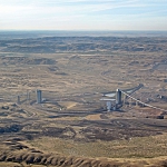 Loading facilities at a coal mine in Wyoming's Powder River basin. Ecoflight.