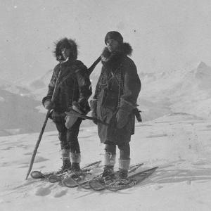 Olaus and Adolph Murie at the head of Kutuk River near the summit of Endicott Mountain, Alaska, in 1923. The Murie Center.
