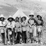 Raspberry pickers, about 1913. Lora Nichols Collection, Grand Encampment Museum.