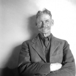 Lora's brother-in-law, rancher and teamster Charles T. Fait, March 1925. Lora Nichols Collection, Encampment Museum.