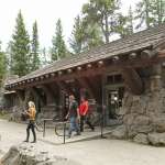 The museum at Fishing Bridge on the north shore of Yellowstone Lake is one of three remaining small, roadside museums built in the park in the 1920s and '30s. NPS.