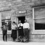 Staff at the Union Pacific Coal Company mine office in Reliance, 1923. Sweetwater County Museum photo.