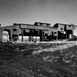 The Reliance tipple in 1986, looking east. Visitors are welcome, but should not go inside. Video tours are available of the interior. Richard Collier, Wyoming State Historic Preservation Office.