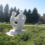 "A Wyoming Family," Russin's sculpture in Prexy's Pasture at the University of Wyoming. Jan Yarnot.