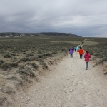 Fourth graders from Oregon Trail Elementary School, Casper, Wyo., at South Pass, May 2013.