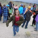 Fourth graders from Oregon Trail Elementary School, Casper, Wyo., at South Pass, May 2013. Tom Rea photo.