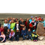 Fourth graders from Oregon Trail Elementary School, Casper, Wyo., at South Pass, May 2013. Tom Rea photo.