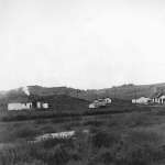 Water wells at one of the Mammoth Oil Company camps at Teapot Dome, 1927. DOE.