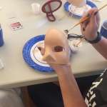 Paint the mask. Matching skin tones can be tricky. Wyoming Veterans Memorial Museum. 