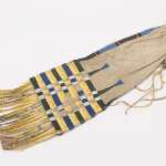 Mandan pipebag made of hide, glass beads, and porcupine quills from the late 1850s. On many political and social occasions, Twiss shared a pipe with other men. NMAI, Smithsonian Institution, catalog number 8/8031.