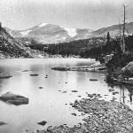 Camp of the Hayden Survey near Split Rock on the Sweetwater River in central Wyoming Territory, 1870. William Henry Jackson. 