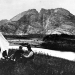 WInd River Peak in the Wind River Range, ca. 1878. William Henry Jackson.