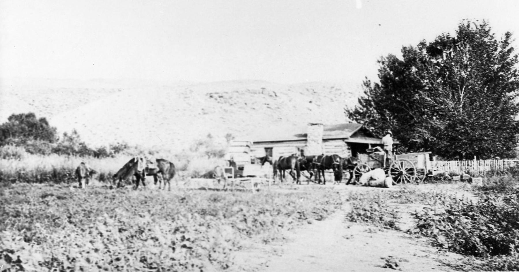 John A. Tisdale and his family lived on this ranch on the Red Fork of Powder River in southern Johnson County. Johnson County Library photo.