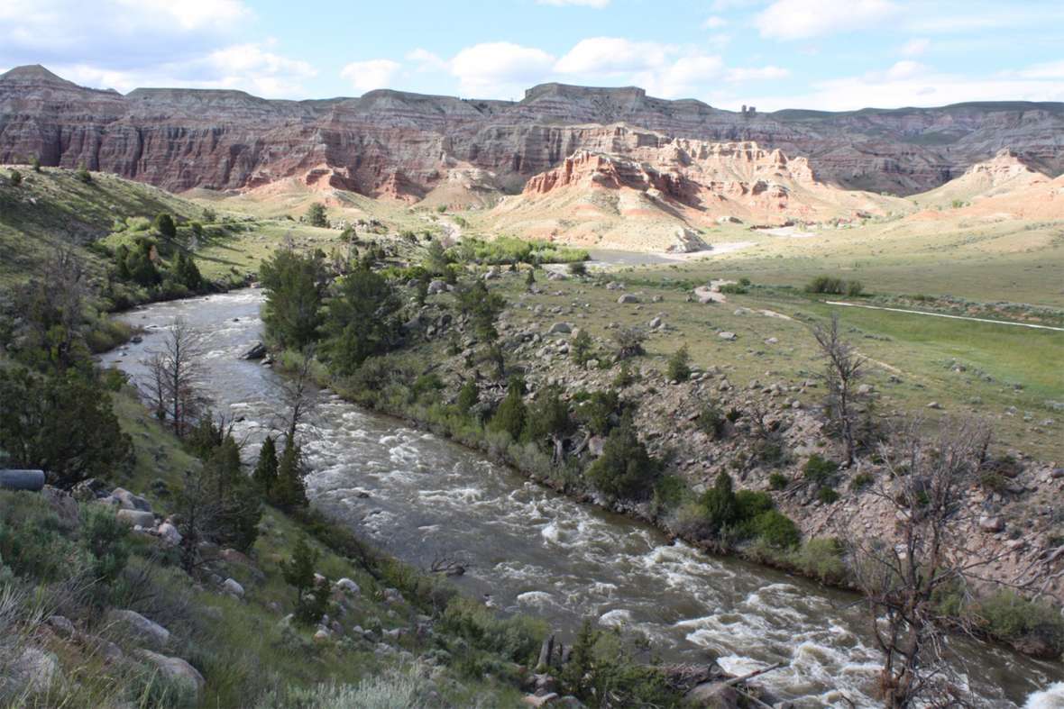 The U.S. Supreme Court ruled early in the 20th century that treaties reserving lands for tribes also reserved tribal rights to the water that flowed through those lands. Here, the main stem of the Wind River flows below Dubois, Wyo., west and upstream from the Wind River Reservation. Tom Rea