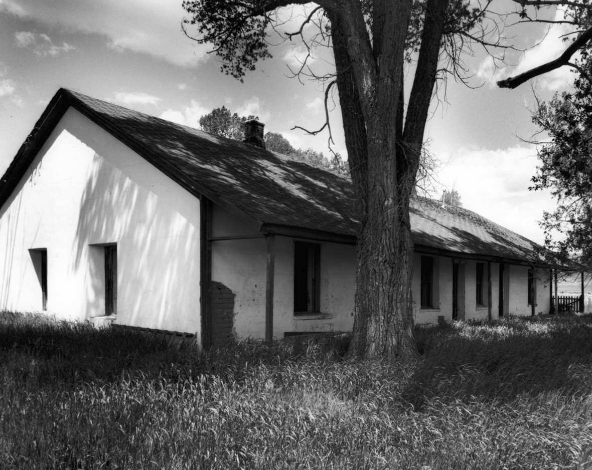 The adobe walls of Otto Franc’s house on the Pitchfork were 18 inches thick, supposedly to protect from Indian attack. Park County Archives. The adobe walls of Otto Franc’s house on the Pitchfork were 18 inches thick, supposedly to protect from Indian attack. Park County Archives.