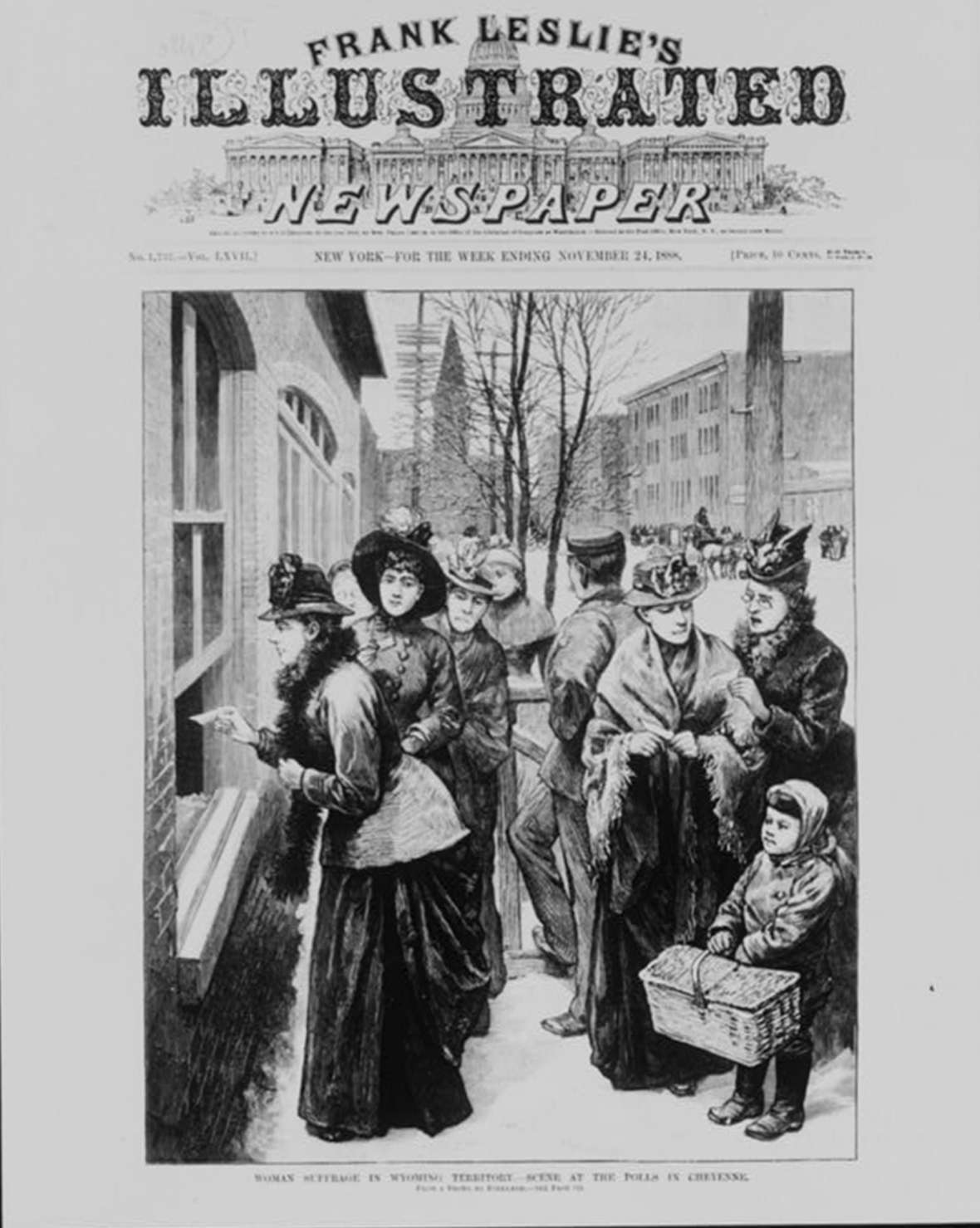 Women vote in Cheyenne, November 1888. Library of Congress.