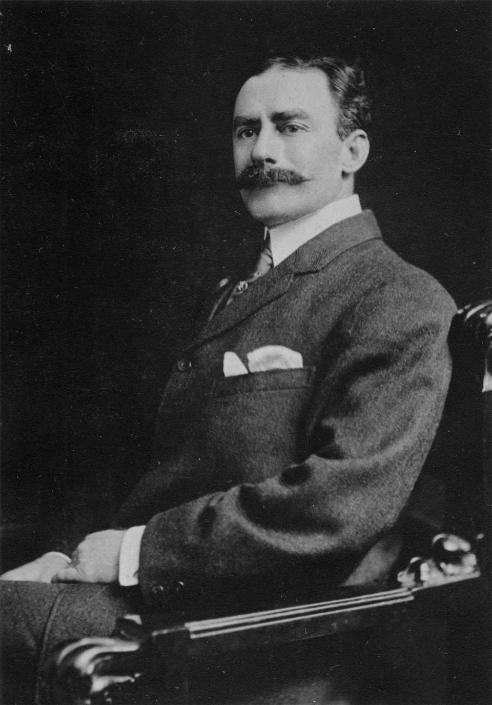 John Painter of Philadelphia, an importer of Swiss music boxes, came to Wyoming in 1895 to hunt big game. He bought up mining claims in the Sunlight Mining District, soon relocated his family there and founded the Sunlight Copper Mining Company. Park County Archives.