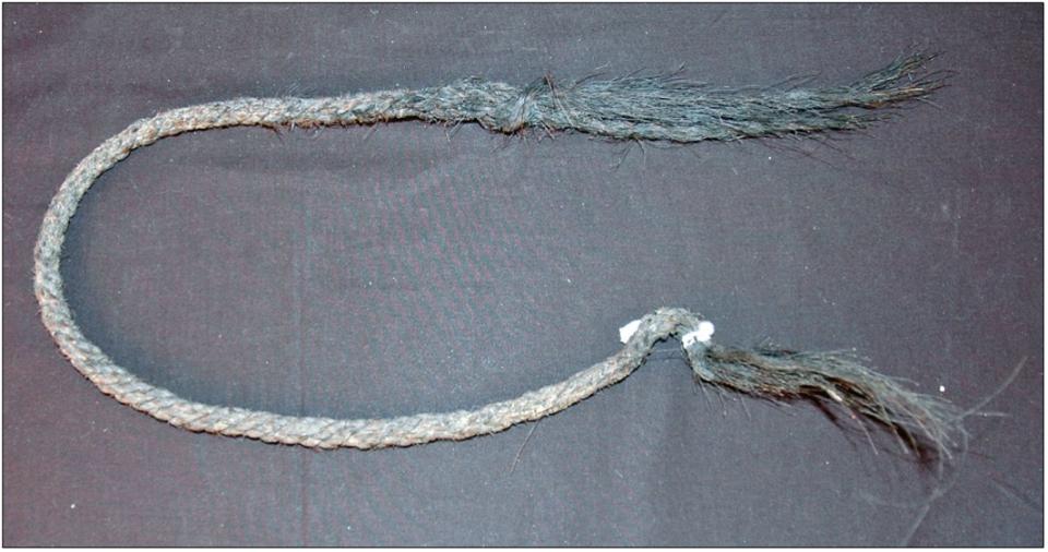 Horsehair Rope Remnant G-1953.36.1 short piece of frayed rope