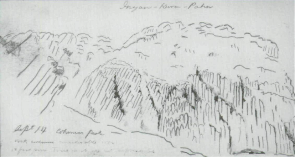 Sketch drawn of Inyan Kara