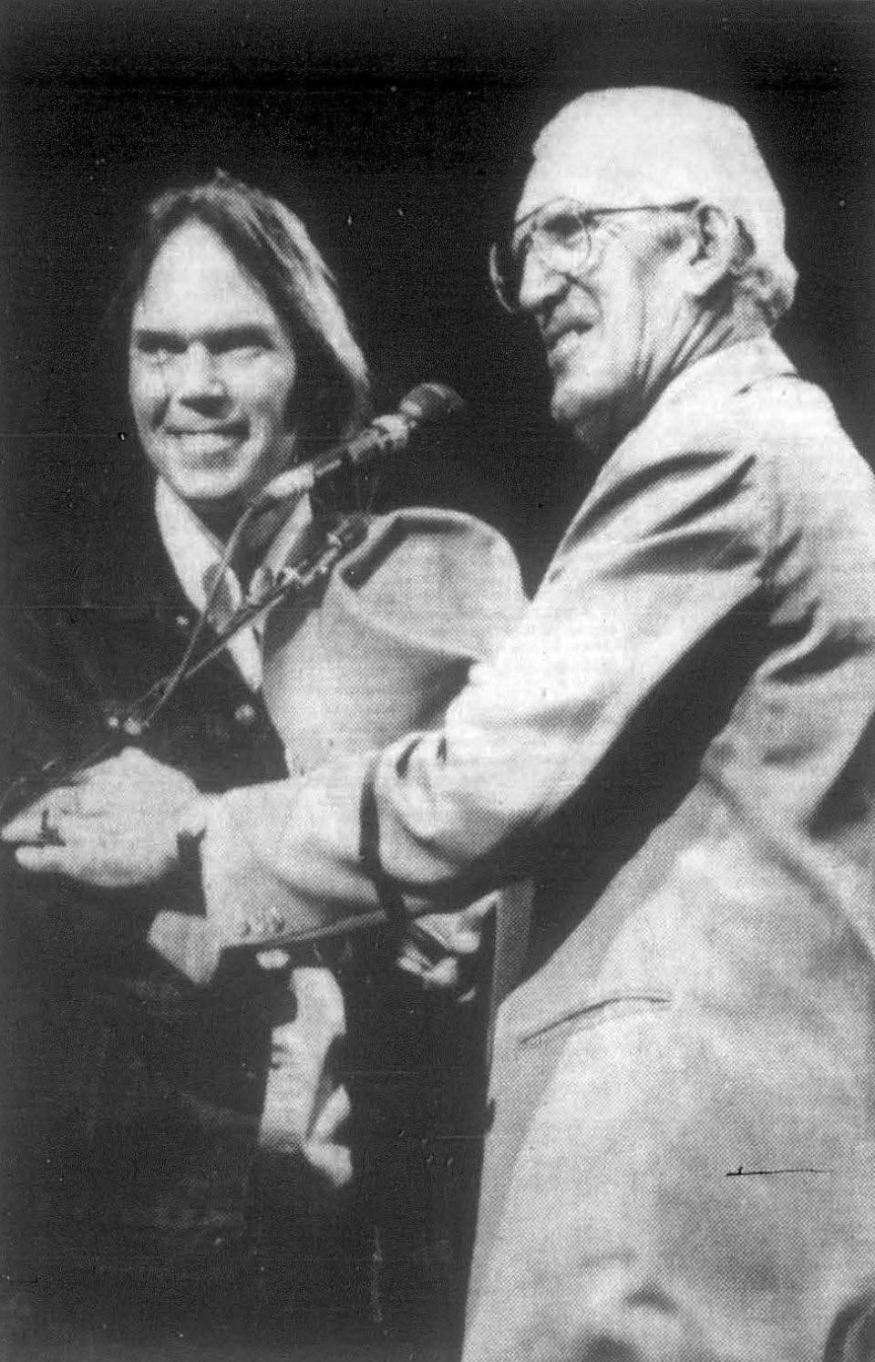 Neil Young and Ed Herschler Neil Young and Ed Herschler
