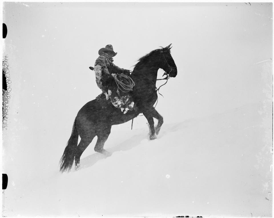 Charles Belden named this, one of his two or three best-known images, 'The Rescue.' Buffalo Bill Center of the West.