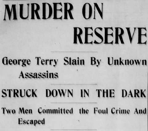 Headline in the Lander Clipper, Jan. 11, 1907. Wyoming Digital Newspapers Collection.