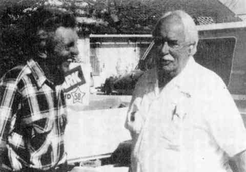Henry Jensen, right, and Floyd Widmer, owner of the Waltman, Wyo., store, 1992. Irving Garbutt photo, Casper Journal. Casper College Western History Center. Henry Jensen, right, and Floyd Widmer, owner of the Waltman, Wyo., store, 1992. Irving Garbutt photo, Casper Journal. Casper College Western History Center.