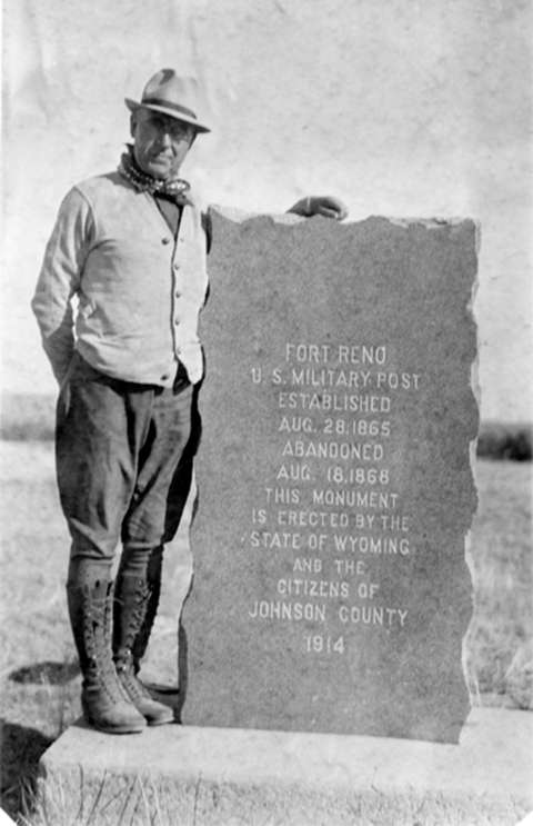 Casper history buff and Midwest Oil Company President Robert Ellison was one of the original members of the state’s new Historical Landmarks Commission when it was founded in 1927. Here, he stands at the site of Fort Reno in Johnson County east of Kaycee, Wyo.—the first property acquired by the new commission. Wyoming State Archives. Casper history buff and Midwest Oil Company President Robert Ellison was one of the original members of the state’s new Historical Landmarks Commission when it was founded in 1927. Here, he stands at the site of Fort Reno in Johnson County east of Kaycee, Wyo.—the first property acquired by the new commission. Wyoming State Archives.