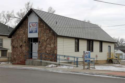 The joint Second Baptist-A.M.E. church building in Rock Springs, Wyo., December 2016. Brie Blasi.