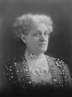 Political organizer Carrie Chapman Catt, president of the National American Woman’s Suffrage Association, met late in 1919 in Laramie with a committee of Wyoming suffragists as part of a final, nationwide lobbying effort for the amendment. Wikipedia.