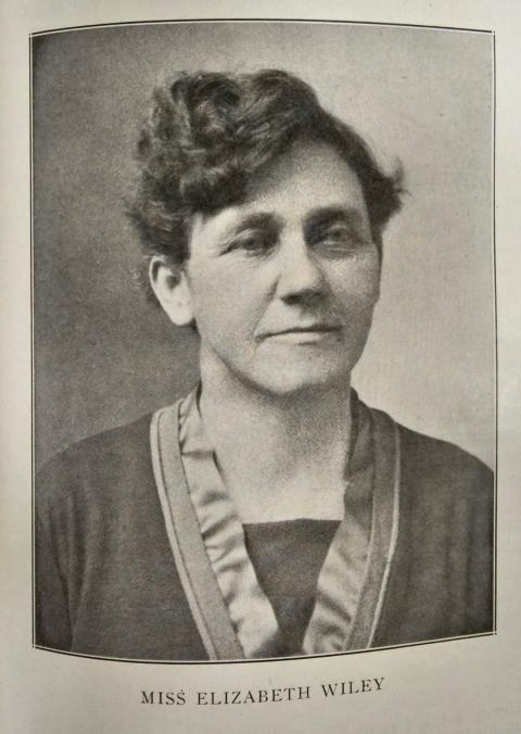 Lizabeth Wiley came to Wyoming in 1914 from St. Louis, where she had worked, she wrote a friend, “as seamstress, saleswoman, proprietress of rooming and boarding houses, book-keeper, traveling saleswoman, manager of a Baking Powder Factory and running a poultry ranch.” In Greybull she opened a tiny book store that later expanded into a candy store and soda fountain, and in 1924, ran for mayor. Photo from  Women of Wyoming, by Cora Beach.