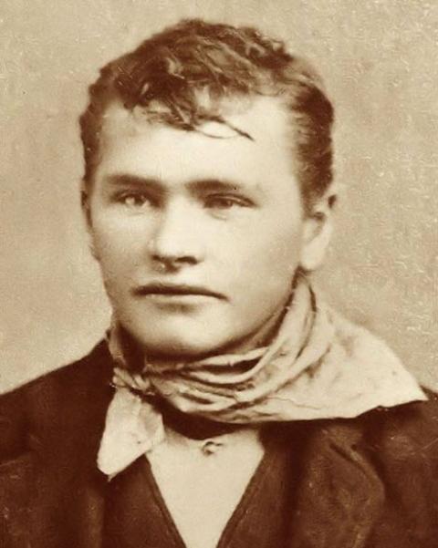 Matt Warner, Butch Cassidy’s friend and partner in crime. Matt Warner wearing a bandana