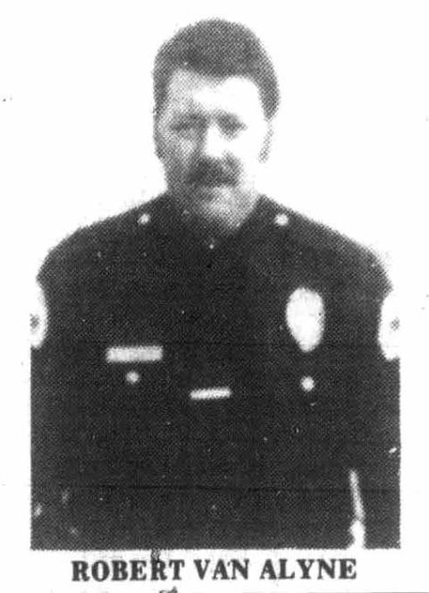 Portrait of Robert Van Alyne in police uniform